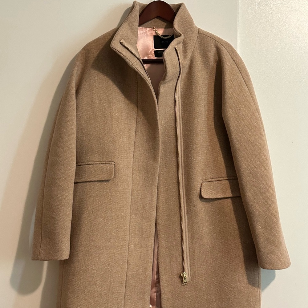 J. Crew Cocoon Coat in Italian Stadium Cloth